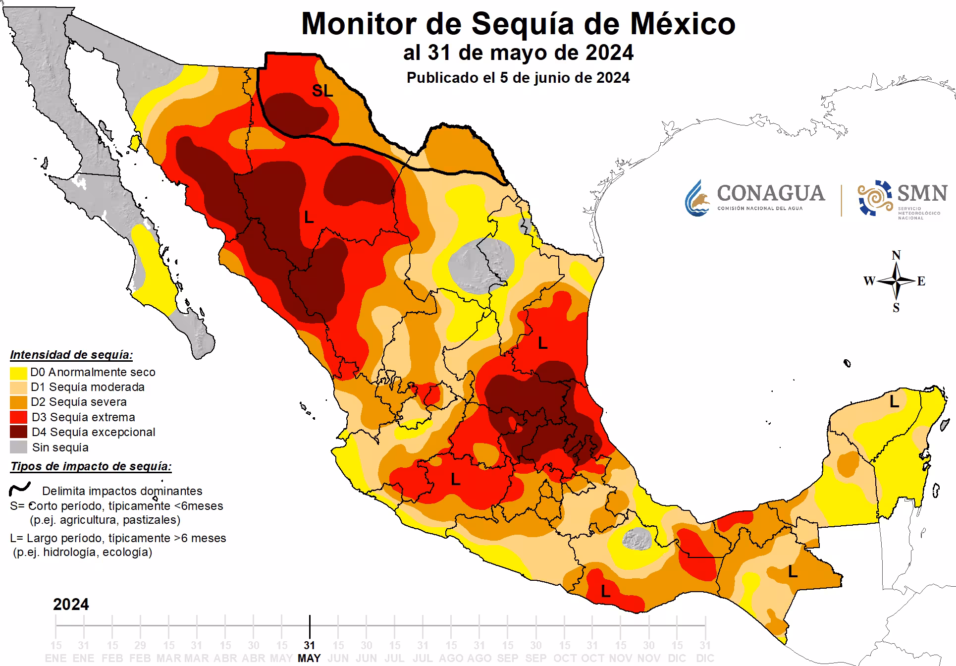 Sequía impacta 79% de territorio del país y está en riesgo la producción de alimentos, alerta el meteorológico nacional