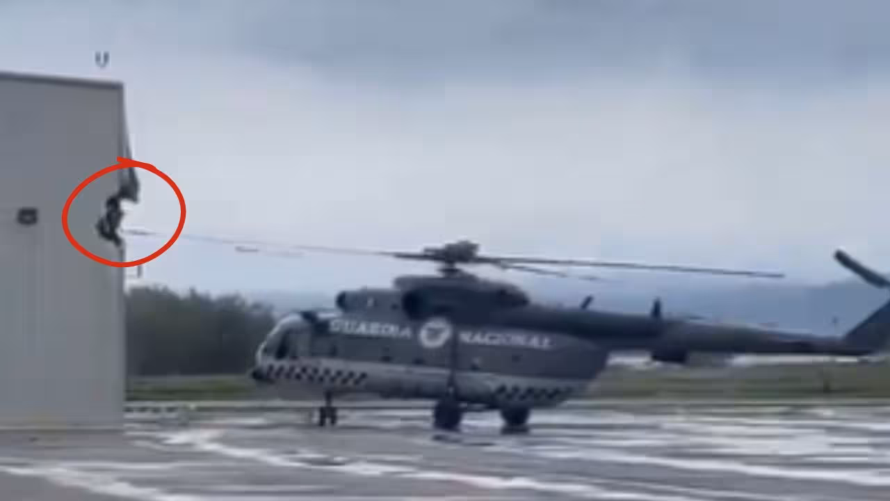 Helicóptero de la GN daña hangar central del Aeropuerto de San Luis Potosí