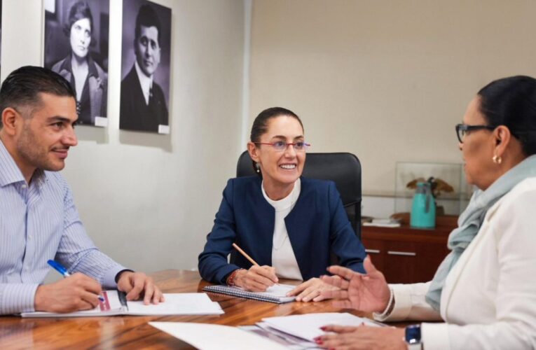 Sheinbaum sostiene reunión con Rosa Icela Rodríguez y García Harfuch