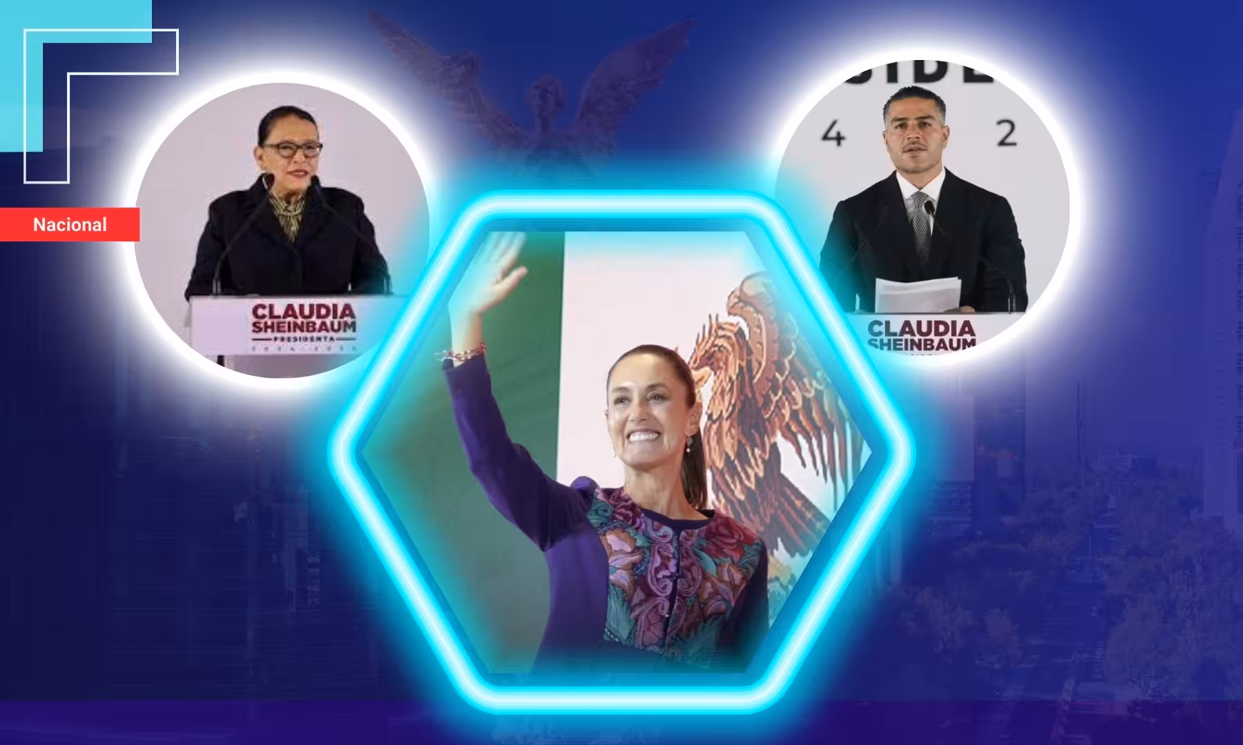 Sheinbaum confía en sus más fieles: Rosa Icela Rodríguez a gobernación y García Harfuch a seguridad.