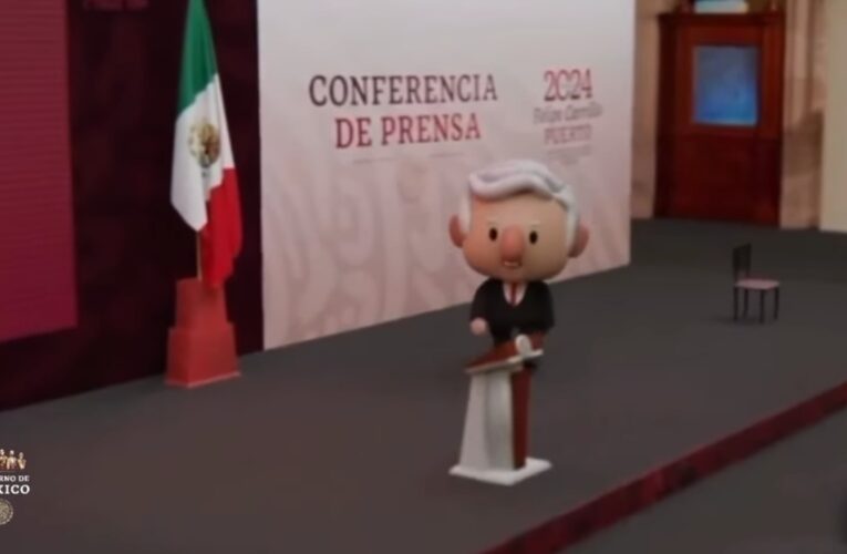 Estrenan intro animada en la mañanera de AMLO