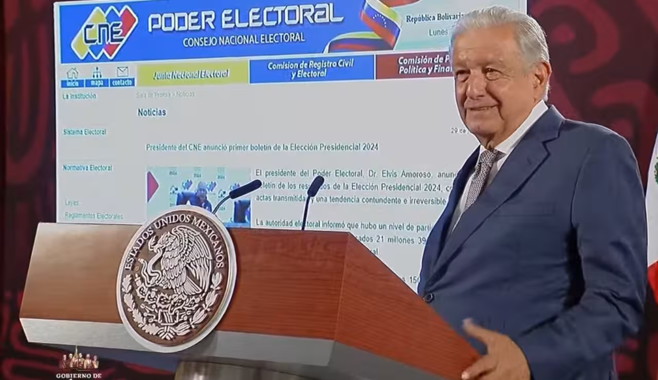 “Vamos a esperar a que terminen de contar los votos”, dice AMLO sobre elección en Venezuela