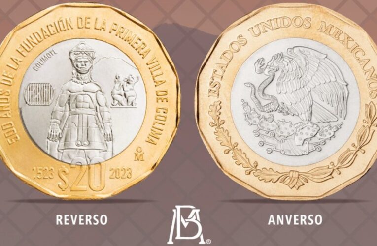 Banxico presenta y presume nueva moneda de 20 pesos alusiva a Colima