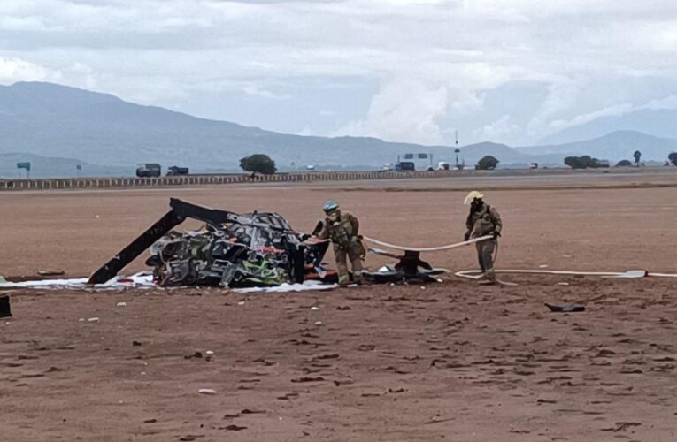 Helicóptero se desploma en Atoyac, Jalisco; 4 heridos