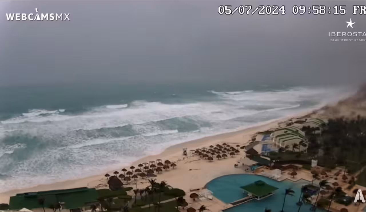 Ni heridos ni muertos hasta ahora por huracán ‘Beryl’ en Quintana Roo, reporta Protección Civil
