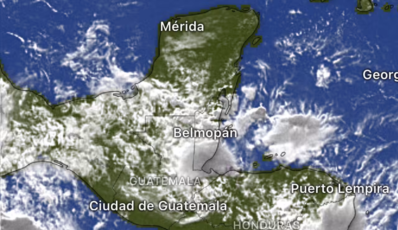 Prevén lluvias intensas con actividad eléctrica en la Península de Yucatán