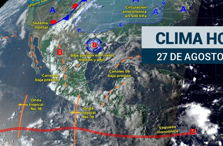 Continuarán las lluvias en gran parte del país