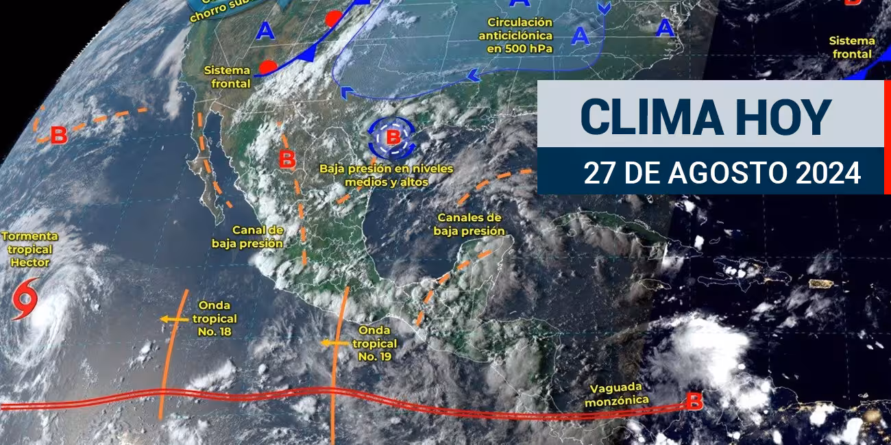 Continuarán las lluvias en gran parte del país