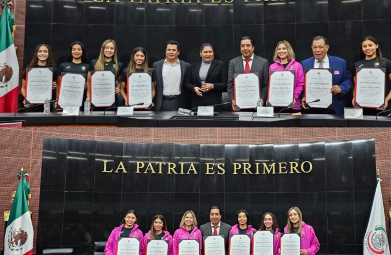 Senado, reconoció a la Selección Nacional de Gimnasia Rítmica en Conjunto