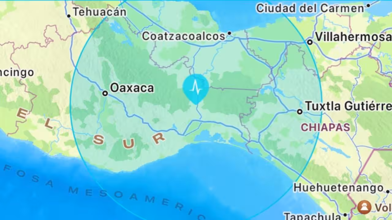 Sismo de 6.3 sacude Chiapas; no se reportan daños