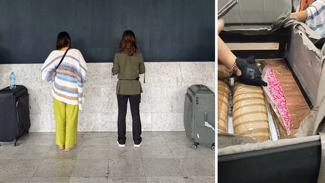 Detienen a dos mujeres de origen rumano con droga en el AICM