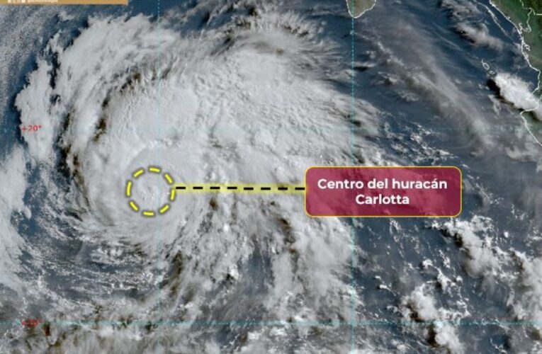 “Carlotta” ya es huracán categoría 1