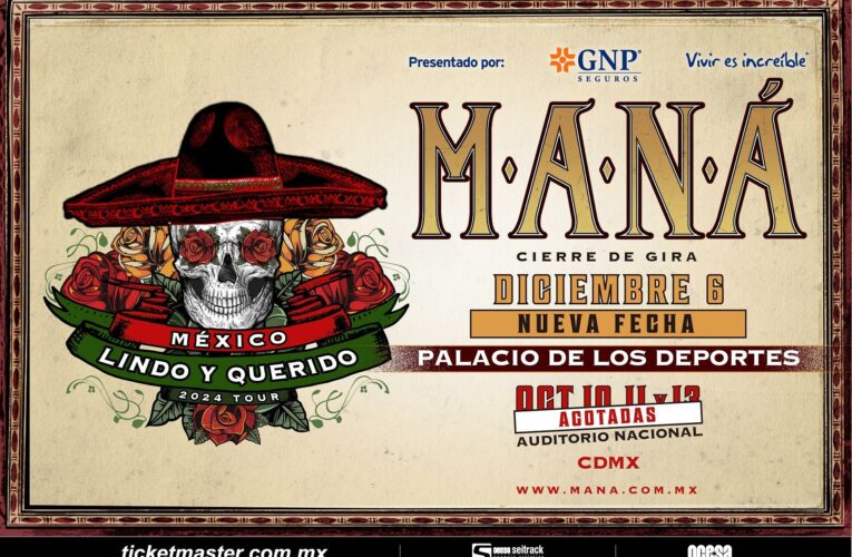 Maná anuncia tres fechas más de su México Lindo y Querido Tour en México