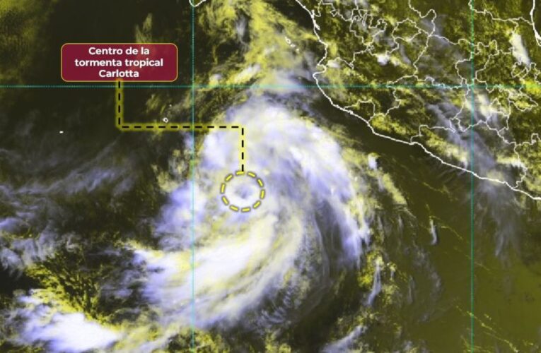 Se forma la tormenta tropical “Carlotta” en el Pacífico