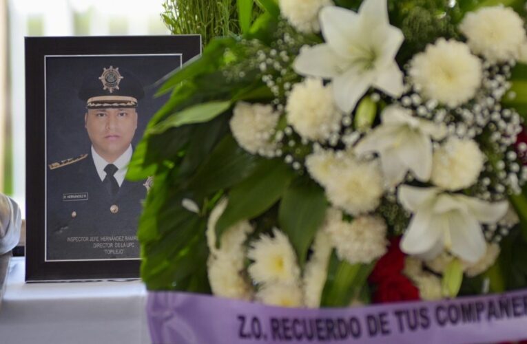 Despiden en ceremonia luctuosa al Jefe del sector Topilejo de la SSC