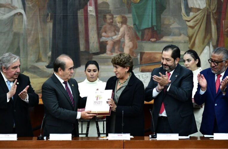 “No toleraré corrupción”, asegura Delfina Gómez en primer informe de gobierno