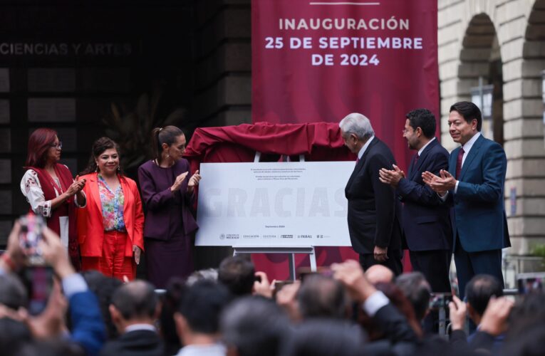 Claudia Sheinbaum destaca el papel del pueblo en la Cuarta Transformación durante inauguración del Museo Vivo del Muralismo