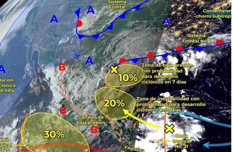 Se esperan lluvias y ‘Norte’