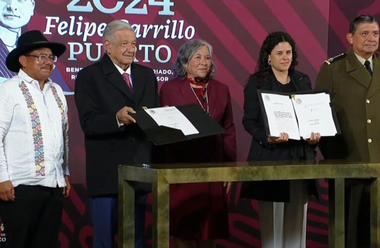 Reformas constitucionales de GN y de pueblos indígenas es firmada por AMLO