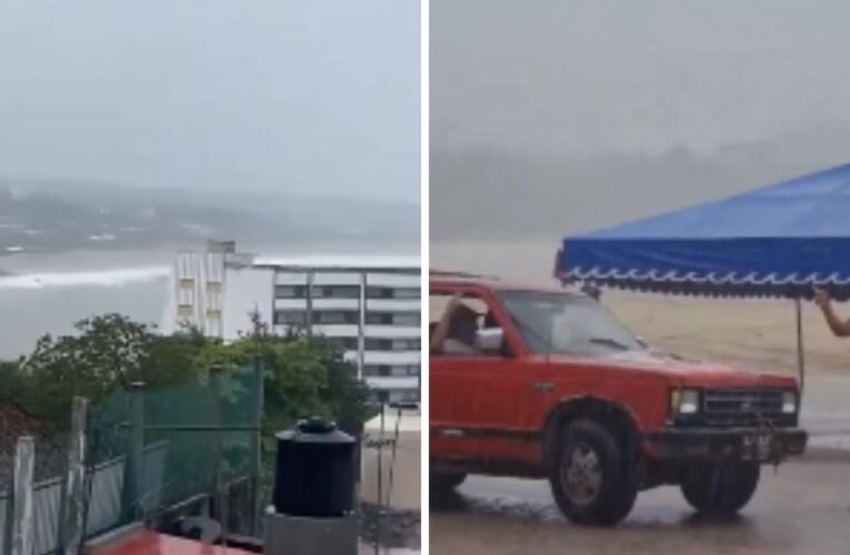 Cierran todas las playas de Oaxaca por el huracán ‘John’