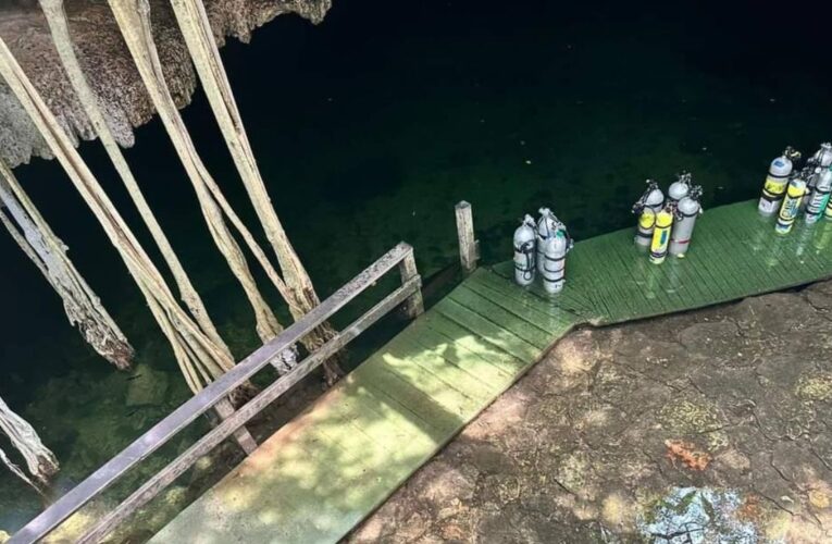 Encuentran sin vida a buzo argentino desaparecido en cenote de Yucatán