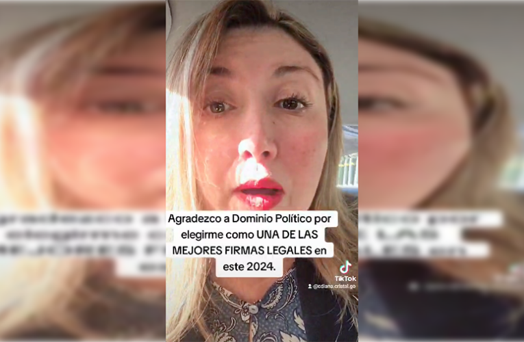 Agradezco a Dominio Político por elegirme como una de las mejores firmas legales en este 2024: Diana Cristal González Obregón