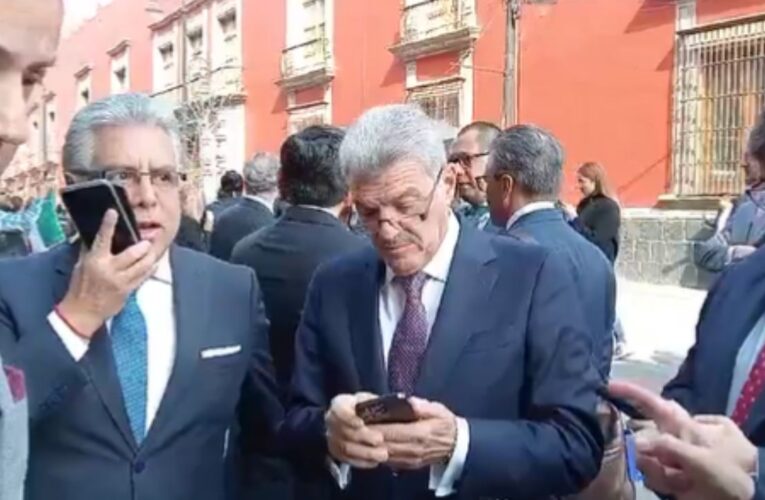 Tensión en Palacio Nacional por protesta del PJF previo a reunión con empresarios de EUA