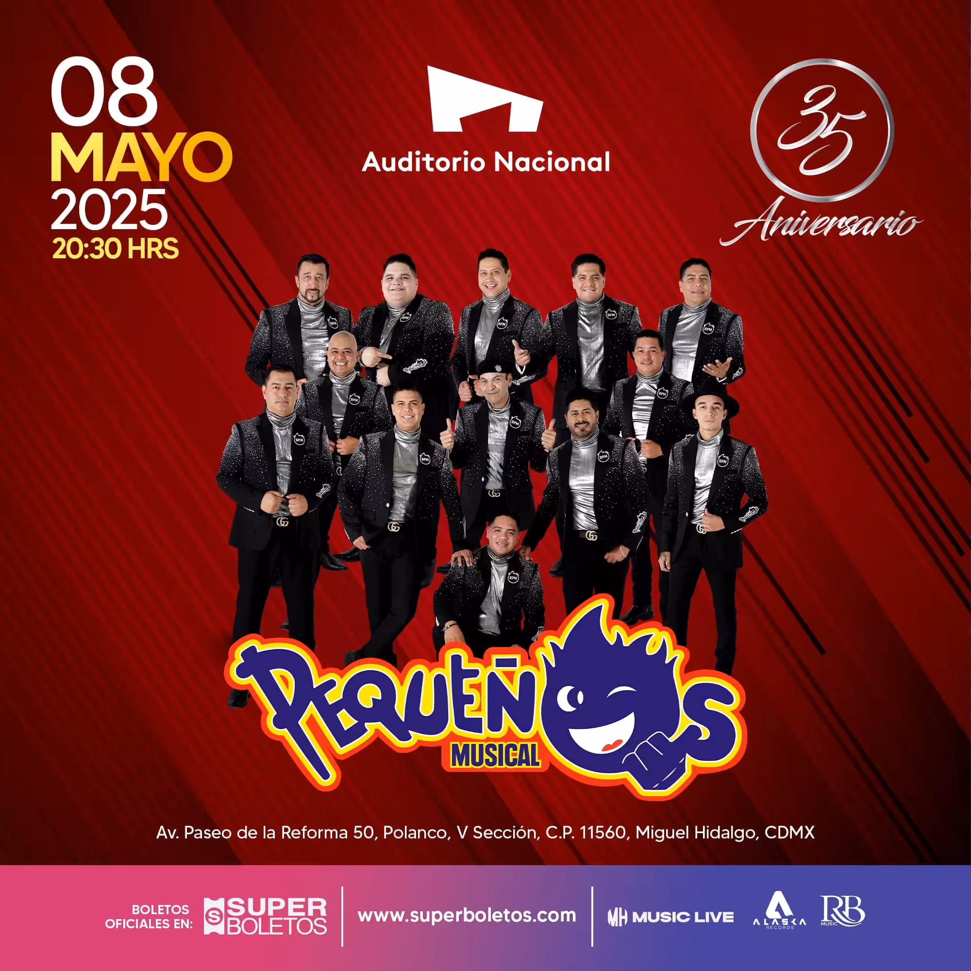 LA BANDA PEQUEÑOS MUSICAL llega por primera vez al Auditorio Nacional en mayo de 2025