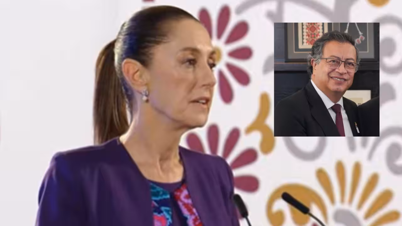 Sheinbaum muestra solidaridad con Petro ante investigación en su contra en Colombia