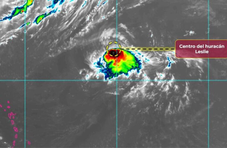 Huracán ‘Leslie’ pierde fuerza mientras se desplaza por el Atlántico