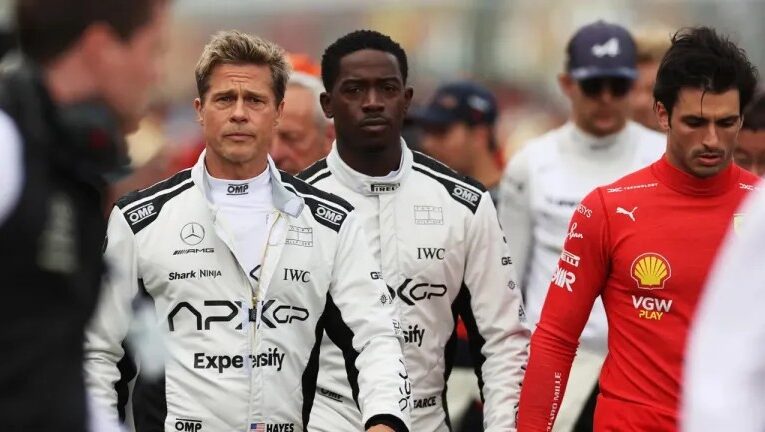 BRAD PITT DESLUMBRA EN EL GRAN PREMIO DE MÉXICO CON RODAJE PARA LA PELÍCULA F1