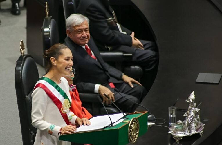 SHEINBAUM, PRIMERA PRESIDENTA, ASUME EL PODER; 61 PALABRAS CAMBIAN LA HISTORIA DE MÉXICO