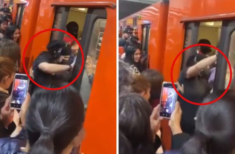 Mujeres protagonizan pelea en hora pico en Metro Tacuba