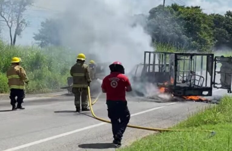 Tabasco: Queman comercios y vehículos en Villahermosa