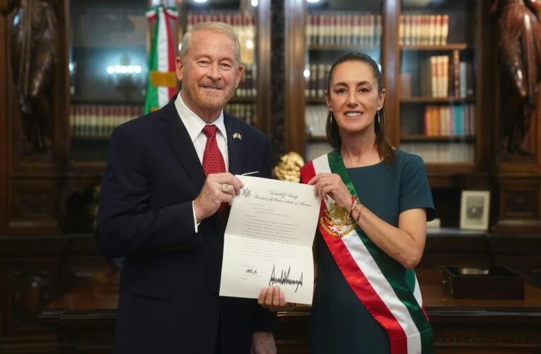 SHEINBAUM ACOGE A EMBAJADOR DE EE. UU. EN PLENA TENSIÓN BILATERAL