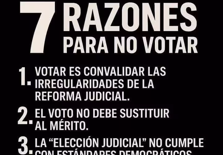 #YONOVOTOELPRIMERODEJUNIO: EL RECHAZO VIRAL A LA REFORMA JUDICIAL