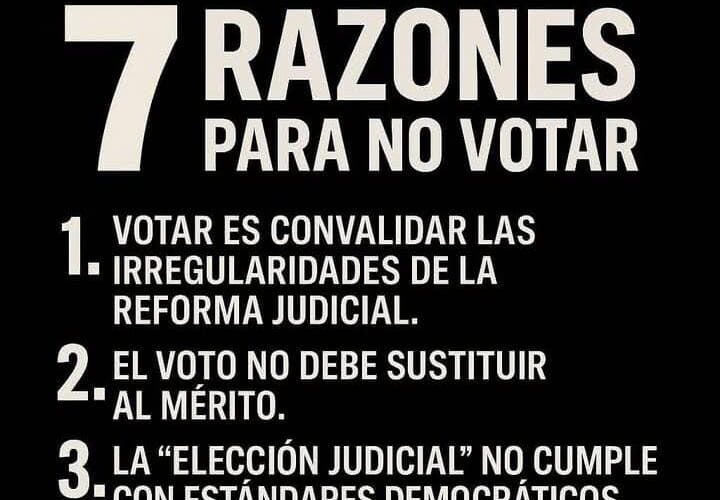 #YONOVOTOELPRIMERODEJUNIO: EL RECHAZO VIRAL A LA REFORMA JUDICIAL