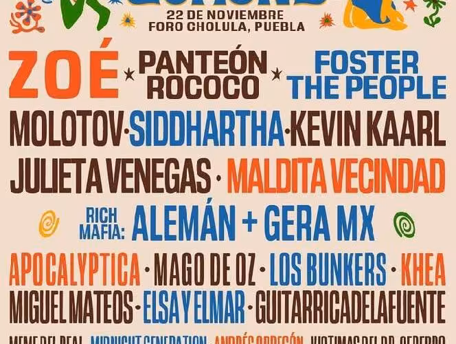 FOSTER THE PEOPLE ENCABEZA EL TECATE COMUNA 2025 EN PUEBLA