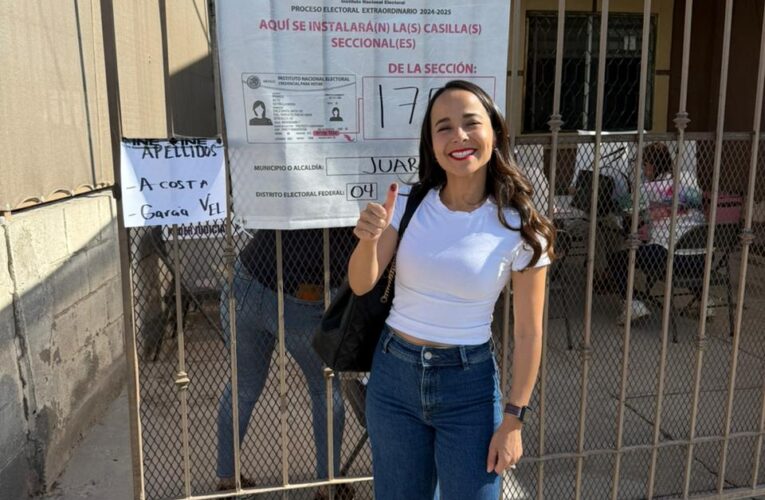 A PRIMERA HORA VOTÓ LA DRA. OLIVIA AGUIRRE EN JORNADA HISTÓRICA POR LA RENOVACIÓN DEL PODER JUDICIAL