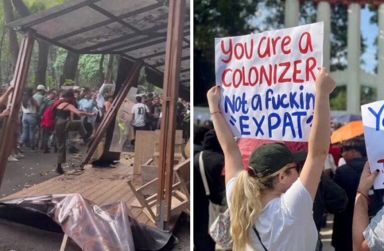 SACRIFICAR UN GRINGO: VIOLENCIA Y XENOFOBIA EMPAÑAN PROTESTA ANTIGENTRIFICACIÓN EN CDMX