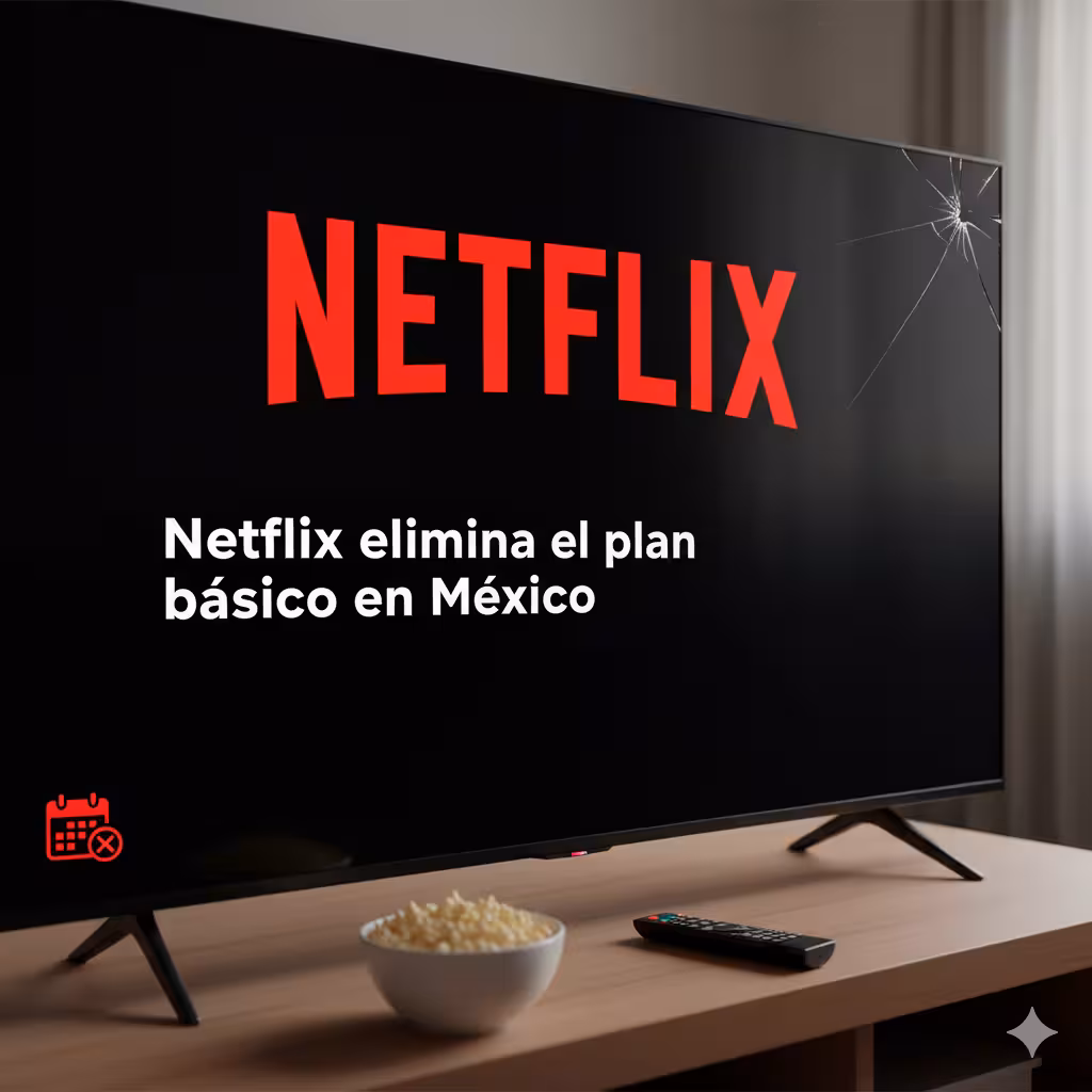 Netflix elimina el plan Básico en México: migración automática al “Estándar con anuncios” y fechas clave