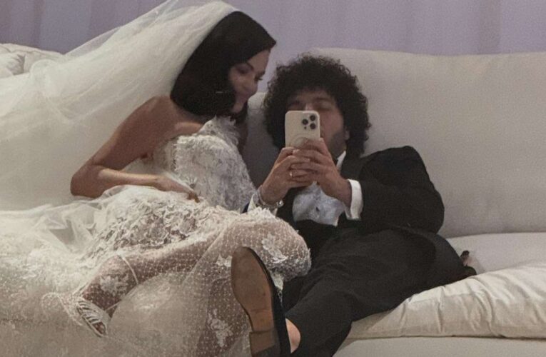El espectacular vestido con el que se casó Selena Gómez