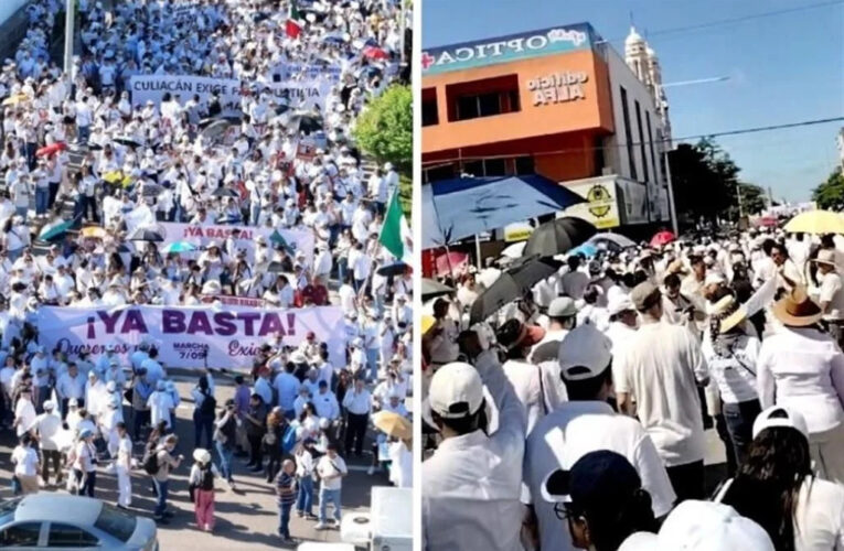 Culiacán marcha por la paz: miles exigen frenar la violencia