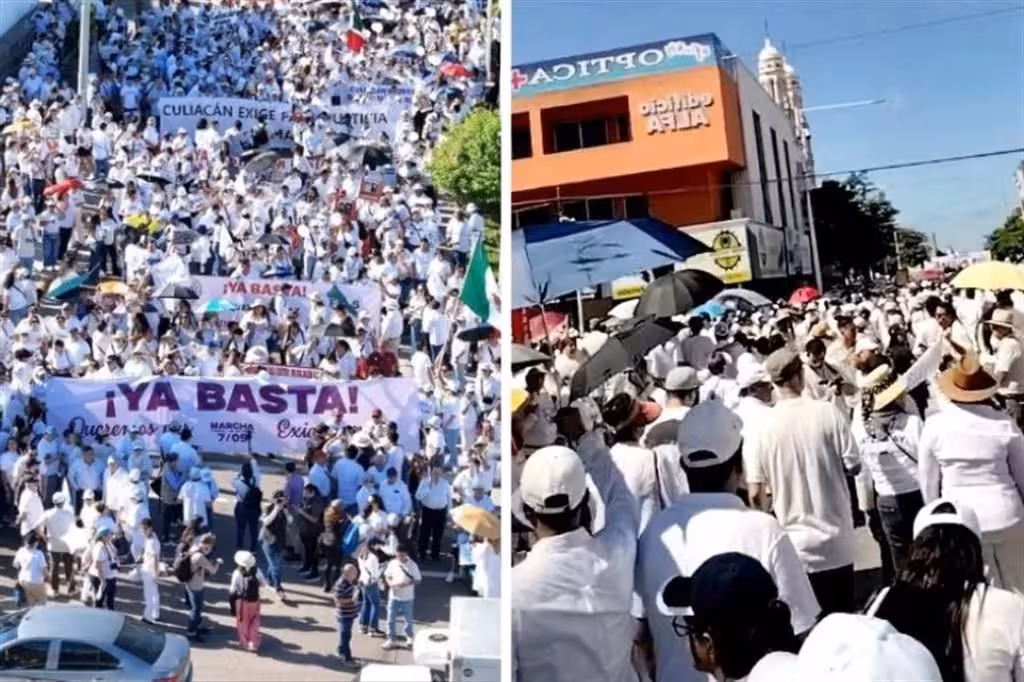 Culiacán marcha por la paz: miles exigen frenar la violencia