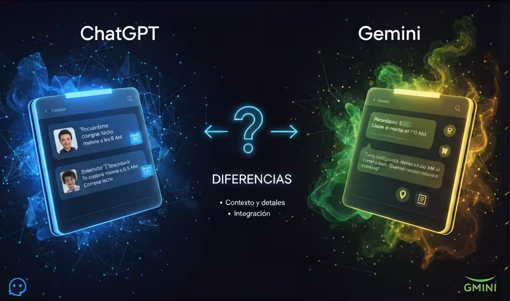Recordatorios con IA: así se configuran en ChatGPT y en Gemini, y en qué se diferencian