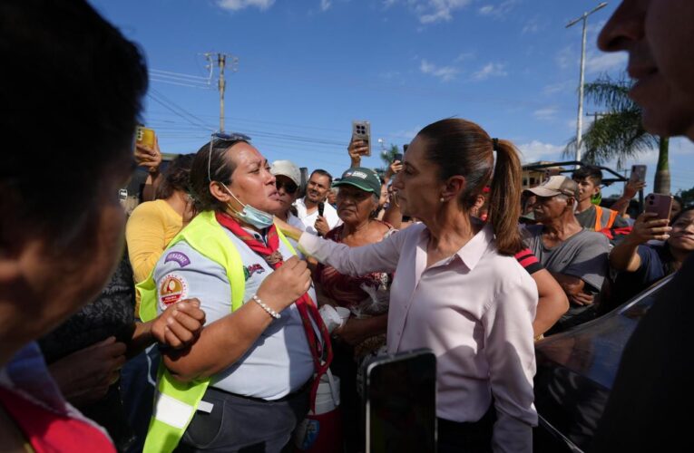 Durante la gira de la Presidenta Sheinbaum, se informan labores de atención a la emergencia en Poza Rica, Veracruz