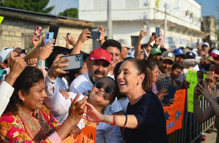 CLAUDIA SHEINBAUM INAUGURA ESTACIONES DE LA LÍNEA K DEL TREN INTEROCEÁNICO