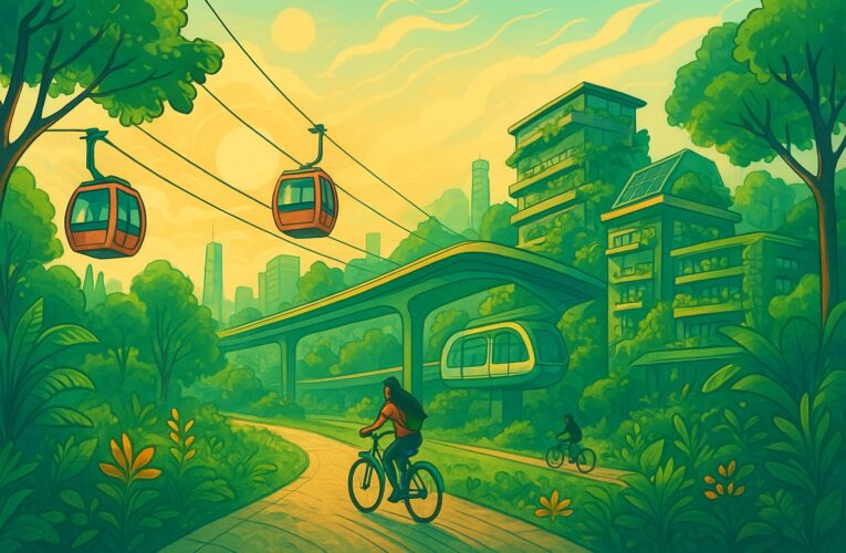 Cablebús, árboles y futuro urbano: una mirada Solarpunk a la movilidad en CDMX
