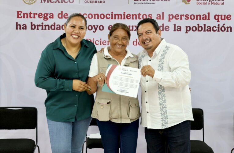 Iván Hernández reconoce la entrega y compromiso de las y los Servidores de la Nación; destaca labor humanitaria en Guerrero tras emergencias sociales