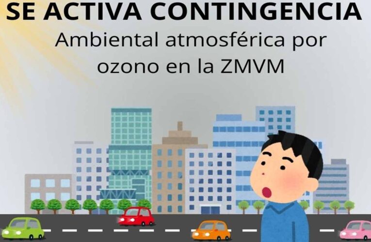 Activan Fase 1 de contingencia ambiental por ozono en el Valle de México; rige Doble Hoy No Circula
